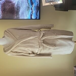 Summer & Rose Cozy Robe with Hood Tan Plus